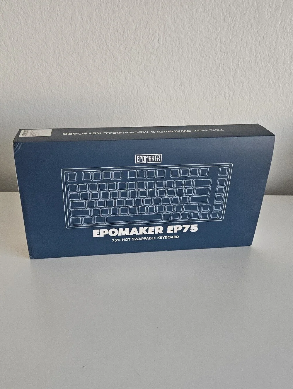 Epomaker EP75 75% Hot-Swappable Mechanical Keyboard White Gaming Computer RPG